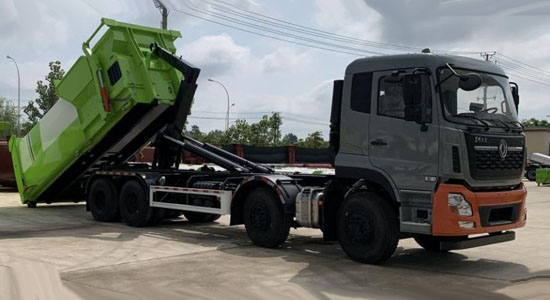 天龍前四后八勾臂式垃圾車