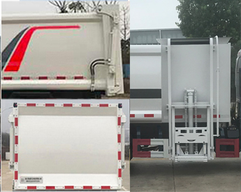 凱馬后掛桶式垃圾車（高位自卸）