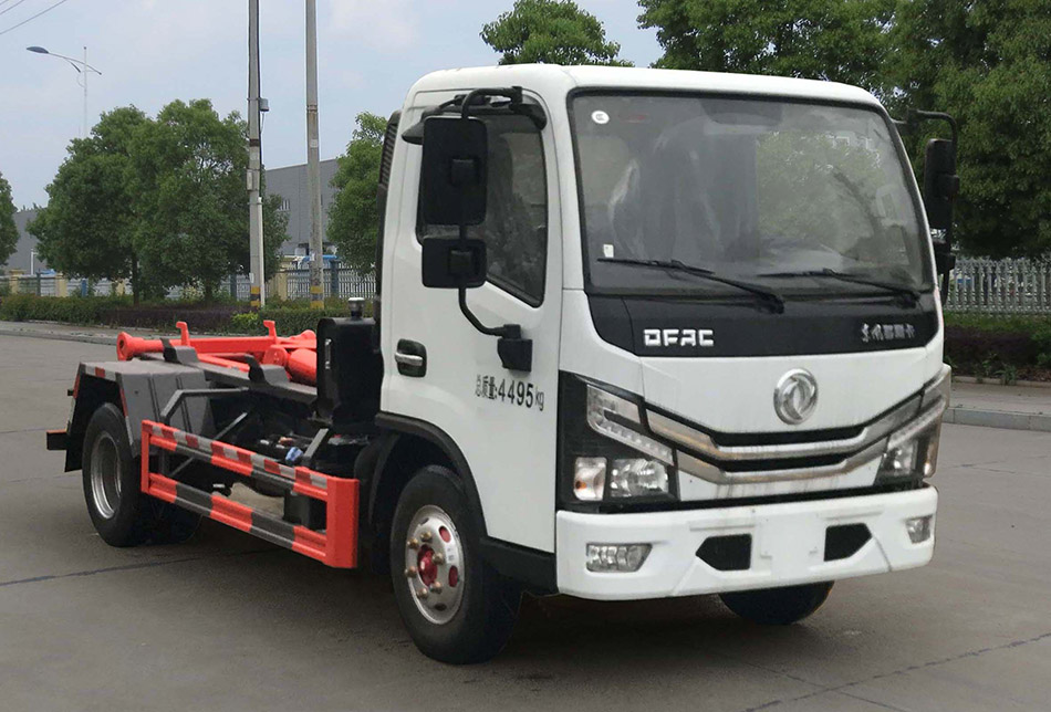 東風(fēng)多利卡D6勾臂式垃圾車-藍牌