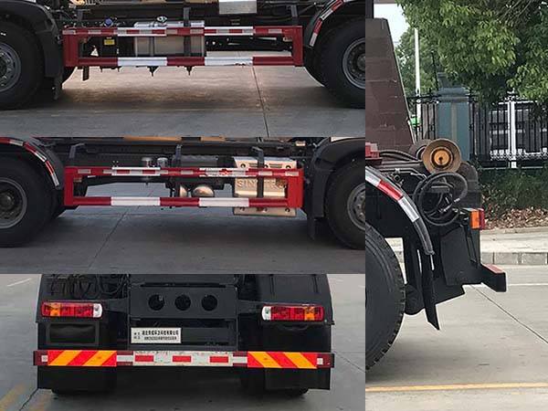 豪沃25噸勾臂式垃圾車